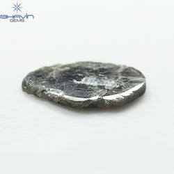 3.64 CT Slice Shape Natural Diamond Salt And Pepper Color I3 Clarity (16.66 MM)