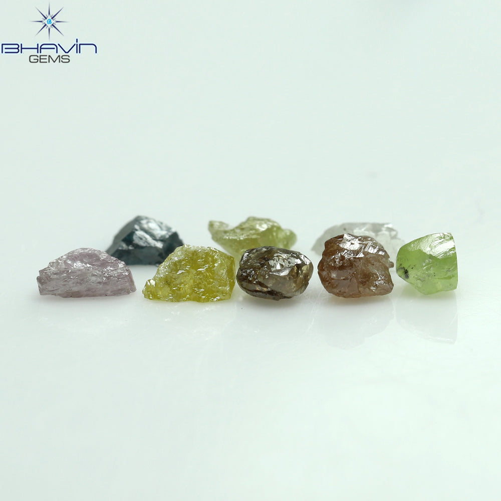 6.51 CT/51 PCS Mix Color Rough Diamond Natural loose Diamond I3 Clarity (3.41 MM)
