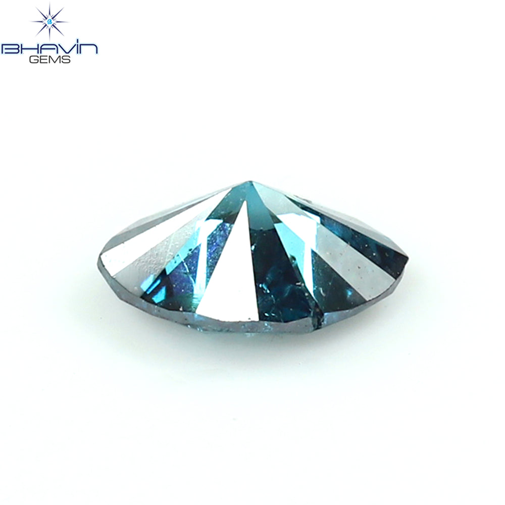 0.47 CT Marquise Diamond Blue Diamond I3 Clarity (6.23 MM)
