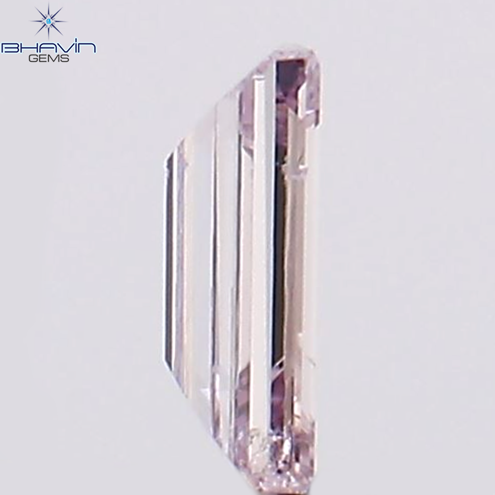 0.05 CT Baguette Shape Natural Diamond Pink Color VS2 Clarity (3.22 MM)