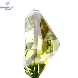 0.12 CT Heart Shape Enhanced Green Color Natural Loose Diamond SI1 Clarity (3.43 MM)