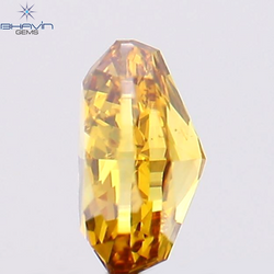 0.21 CT Oval Shape Natural Diamond Orange Color VS1 Clarity (3.96 MM)