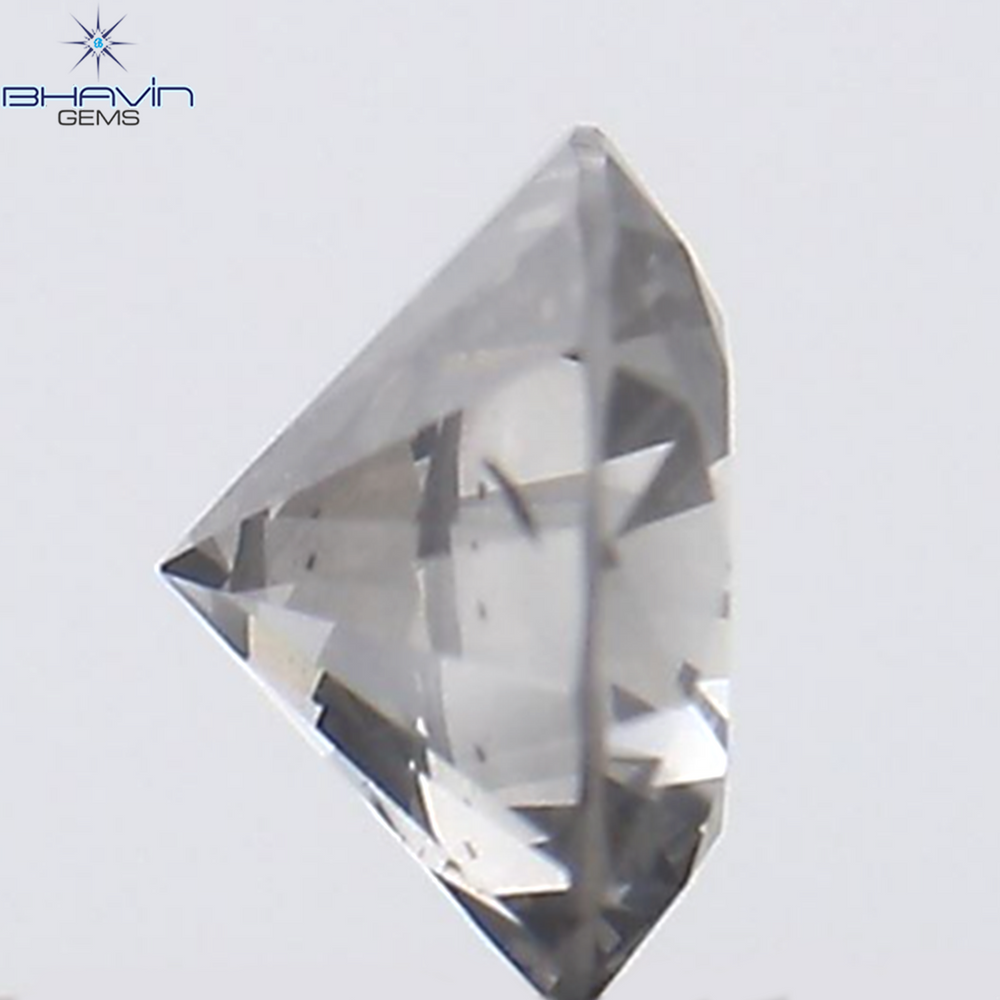 0.19 CT Round Shape Natural Diamond Orange Yellow Color SI2 Clarity (3.66 MM)