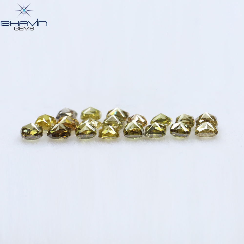 1.71 CT/19 Pcs Cushion Shape Natural Diamond Mix Color VS-SI Clarity (2.75 MM)