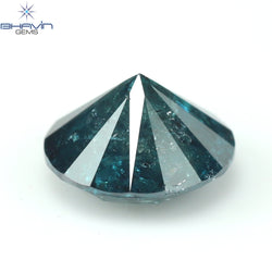 0.74 CT Round Diamond Natural Diamond Blue Color I3 Clarity (5.76 MM)