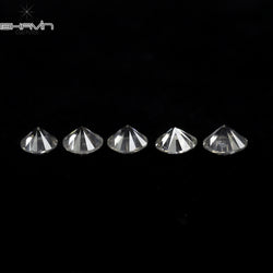 0.45 CT/5 Pcs Round Shape Natural Loose Diamond White Color SI1 Clarity (2.80 MM)