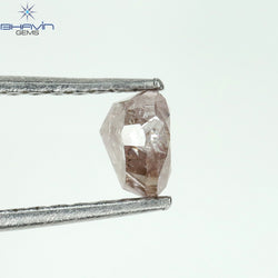 0.53 CT Heart Shape Natural Diamond Pink Color I3 Clarity (4.95 MM)