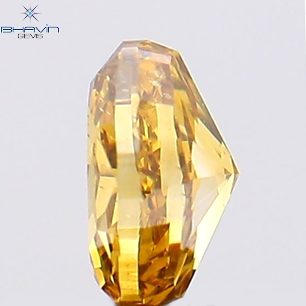 0.23 CT Oval Shape Natural Diamond Orange Color VS2 Clarity (4.02 MM)