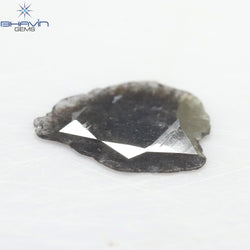 0.69 CT Slice Shape Natural Diamond Salt And Papper Color I3 Clarity (10.73 MM)