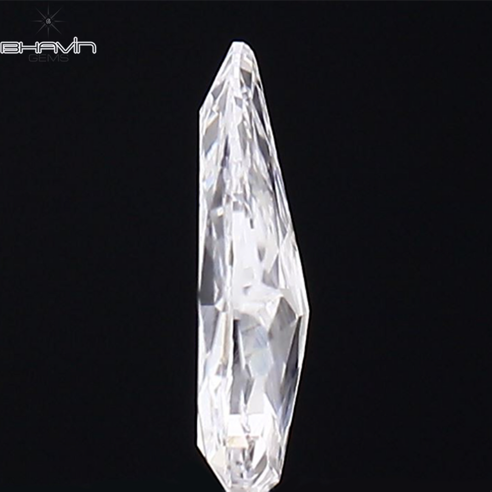 0.12 CT Pear Shape Natural Diamond White Color SI1 Clarity (4.85 MM)