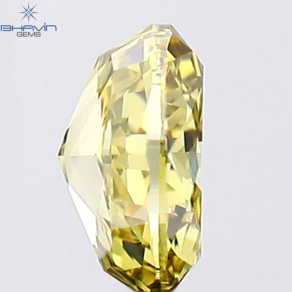 0.30 CT Oval Shape Natural Diamond Green Color VS1 Clarity (4.47 MM)