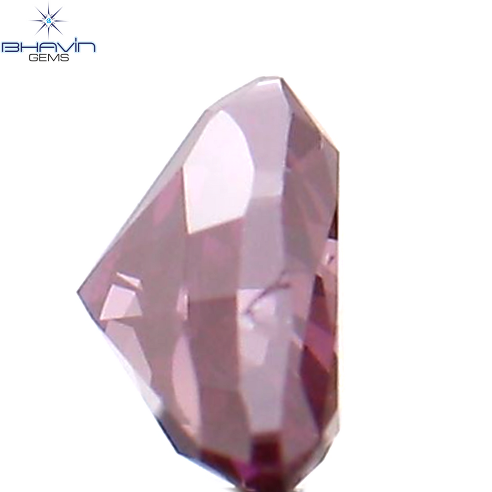 0.12 CT Heart Shape Natural Diamond Enhanced Pink Color VS2 Clarity (3.03 MM)