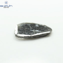 2.26 CT Slice Shape Natural Diamond Salt And Pepper Color I3 Clarity (13.45 MM)