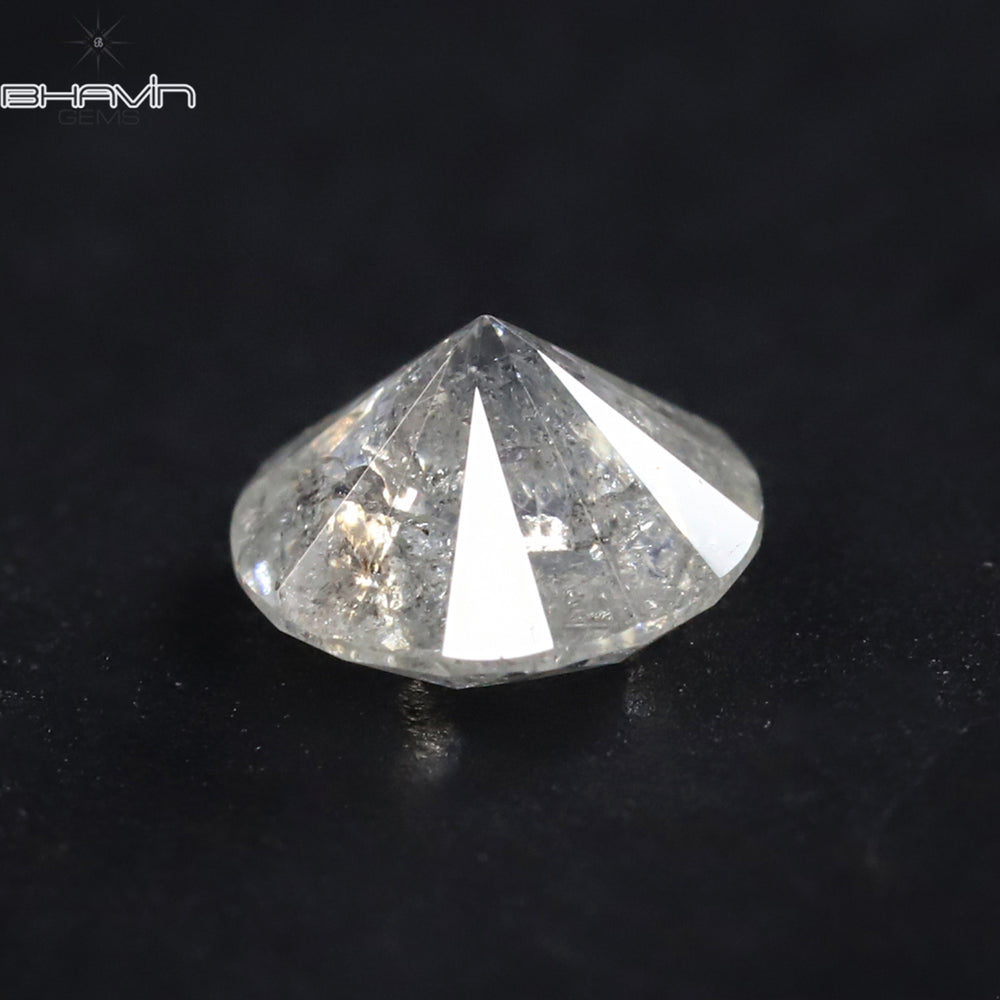 0.53 CT Round Shape Natural Loose Diamond White Color I3 Clarity (5.18 MM)