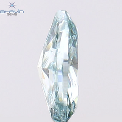 0.14 CT Oval Shape Natural Diamond Greenish Blue Color SI1 Clarity (4.07 MM)