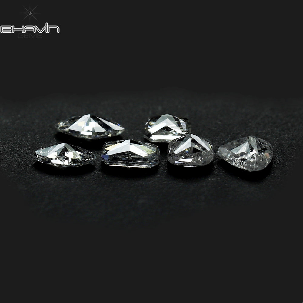 0.40 CT/ 6 Pcs Mix Shape Natural Diamond White Color SI2 Clarity (3.06 MM)