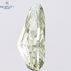 0.53 CT Pear Shape Natural Diamond Green Color VS2 Clarity (6.41 MM)