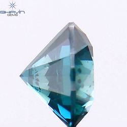 0.39 CT Round Shape Natural Diamond Blue Color SI2 Clarity (4.45 MM)