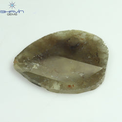 16.12 CT Slice Shape Natural Diamond Salt And Pepper Color I3 Clarity (29.51 MM)