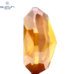 1.03 CT Oval Shape Natural Diamond Orange Yellow Color SI2 Clarity (6.80 MM)