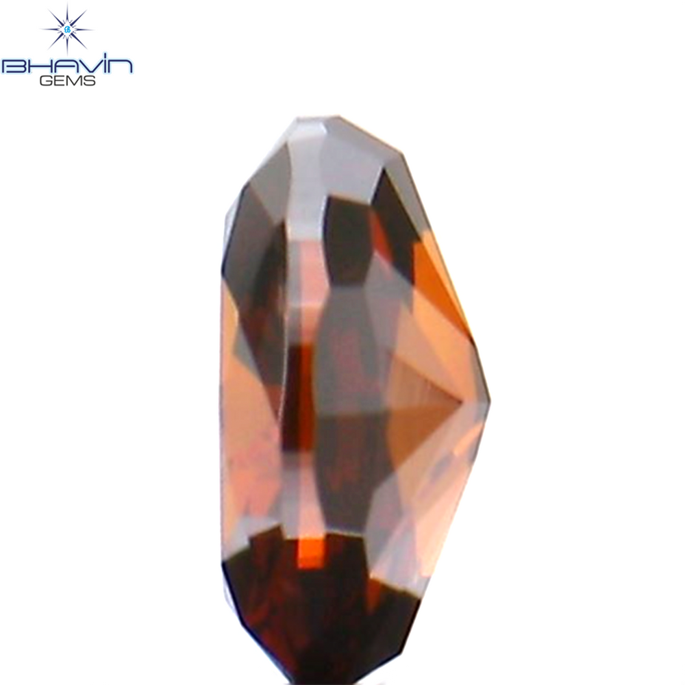 0.18 CT Oval Shape Natural Diamond Cognac Color SI1 Clarity (4.10 MM)