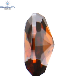 0.18 CT Oval Shape Natural Diamond Cognac Color SI1 Clarity (4.10 MM)