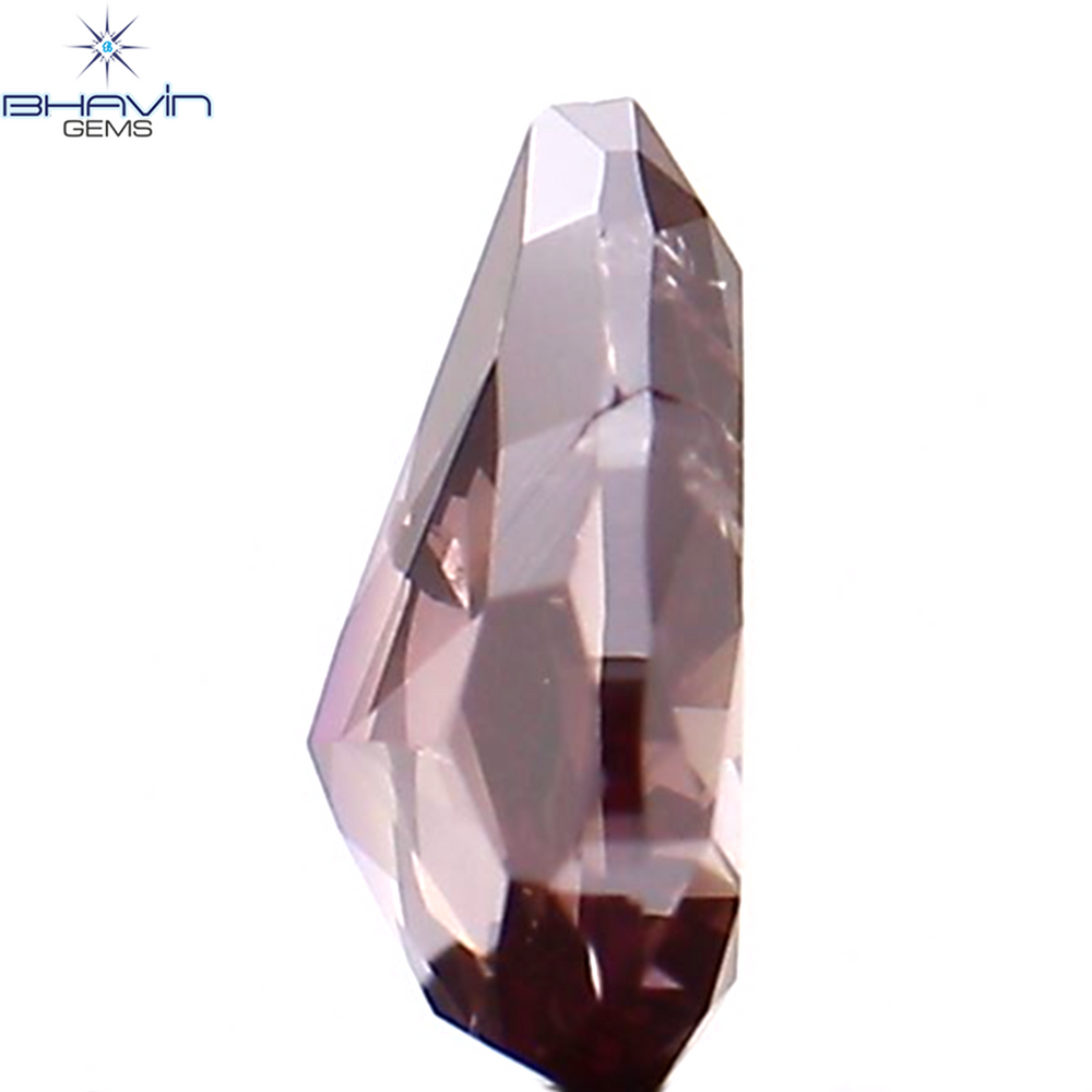 0.22 CT Pear Shape Natural Diamond Pink Color I1 Clarity (4.67 MM)