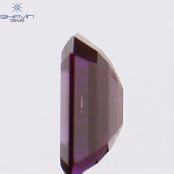 0.15 CT Emerald Shape Natural Diamond Pink Color SI1 Clarity (3.67 MM)