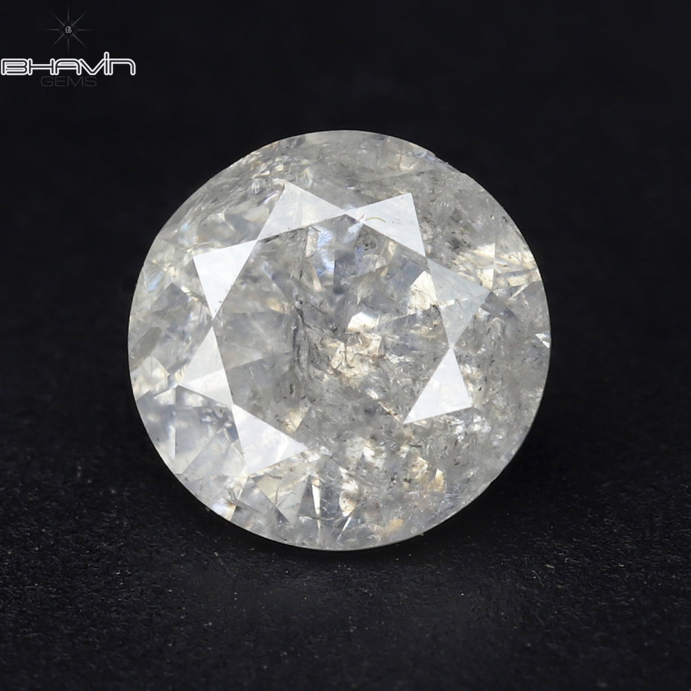 0.56 CT Round Shape Natural Diamond White Color I3 Clarity (5.15 MM)