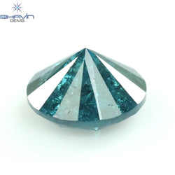 0.50 CT Round Diamond Natural Loose Diamond Blue Color I3 Clarity (4.95 MM)