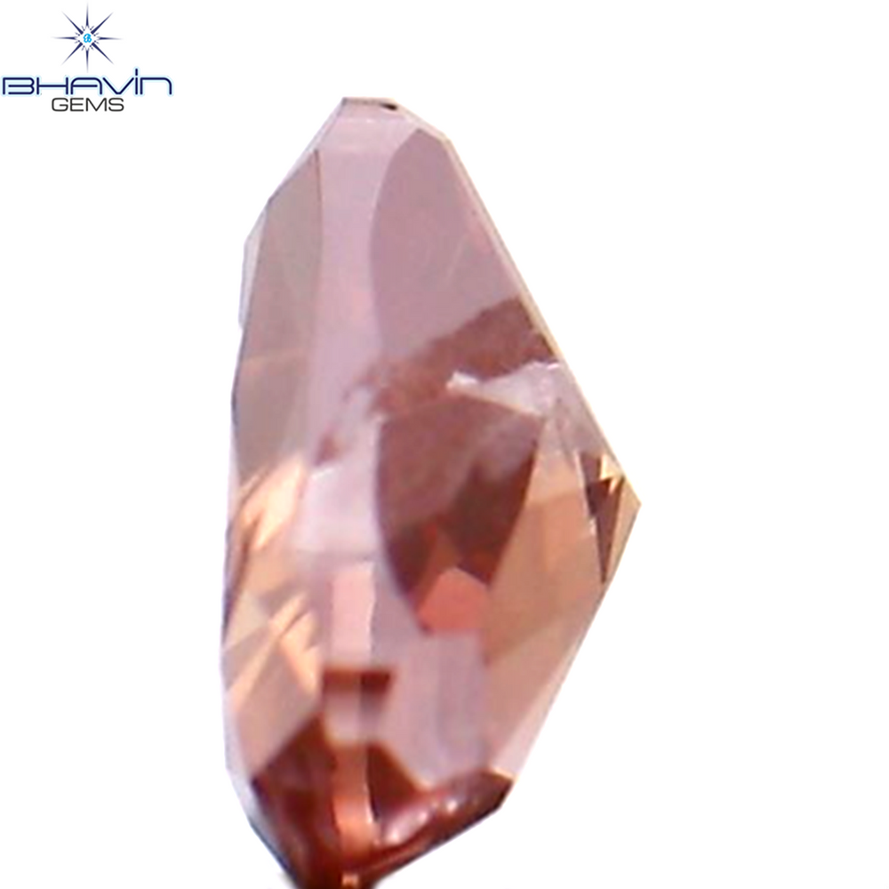 0.15 CT Heart Shape Enhanced Pink Color Natural Loose Diamond SI1 Clarity (3.58 MM)