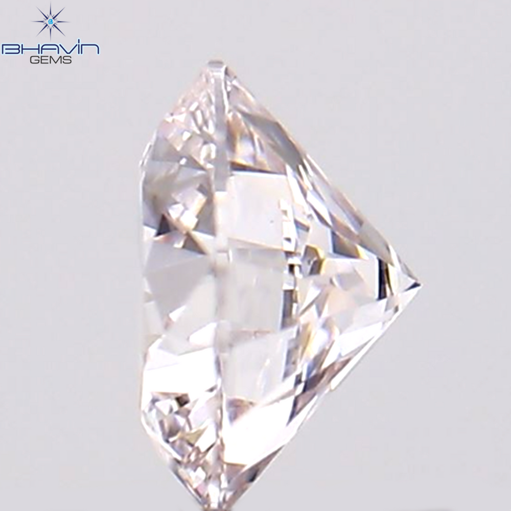 0.20 CT Round Shape Natural Diamond Pink Color VS1 Clarity (3.80 MM)