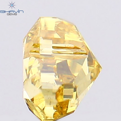 0.22 CT Heart Shape Natural Diamond Yellow Color SI1 Clarity (3.68 MM)