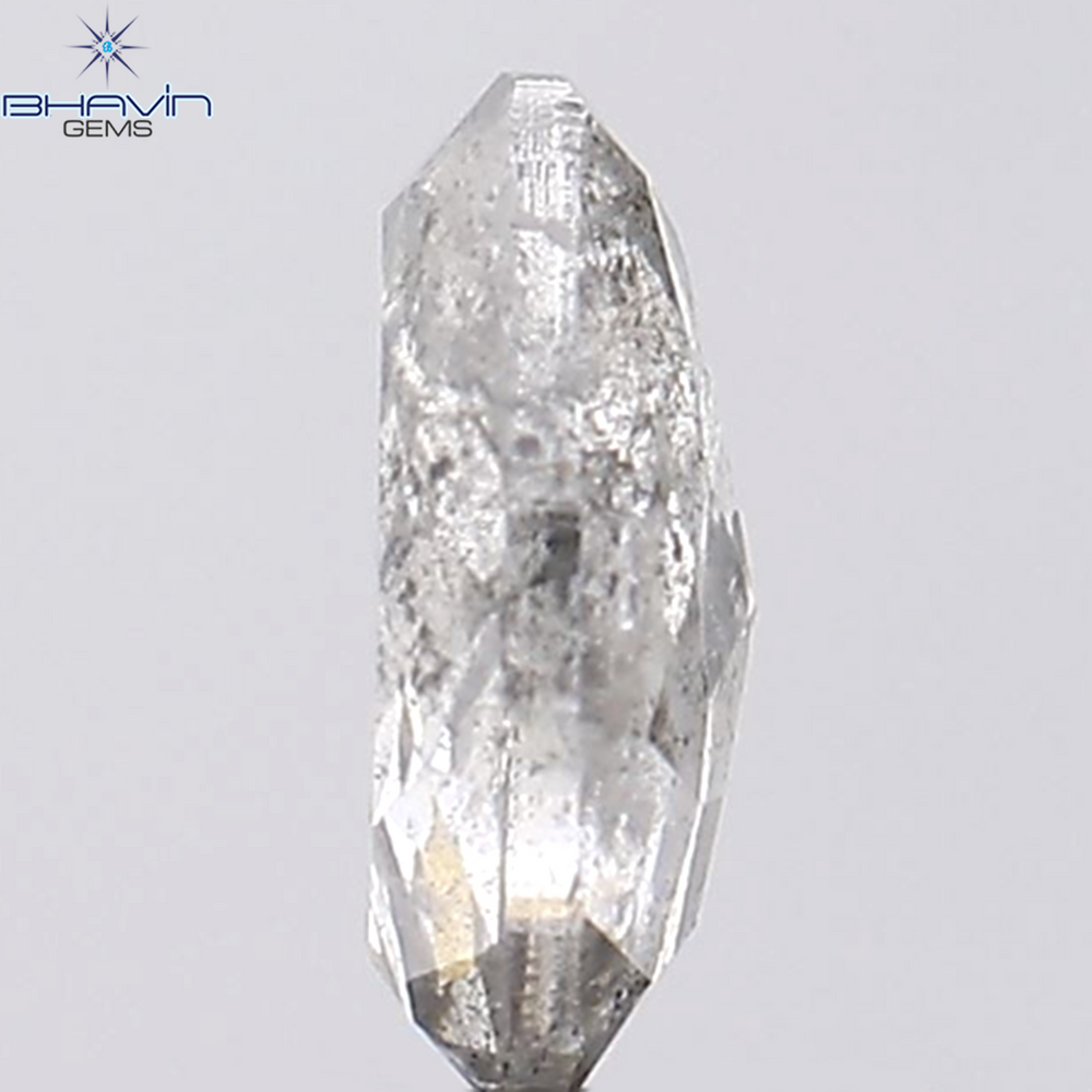 1.22 CT Oval Shape Natural Diamond White (Salt And Pepper) Color I3 Clarity (7.56 MM)