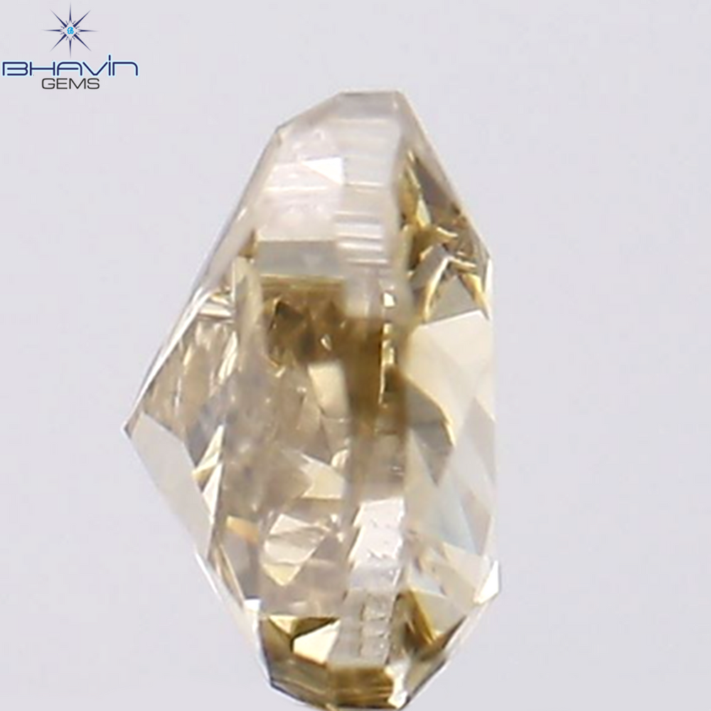 0.33 CT Heart Shape Natural Diamond Brown Color SI1 Clarity (4.76 MM)