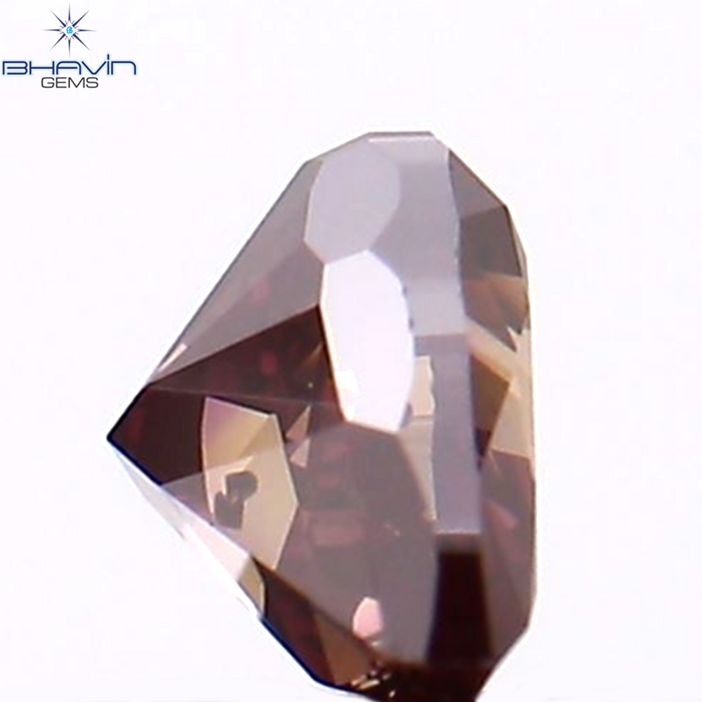 0.26 CT Heart Shape Enhanced Pink Color Natural Loose Diamond SI1 Clarity (3.92 MM)