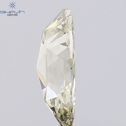 0.55 CT Rose Oval Shape Natural Diamond Brown Yellow Color SI1 Clarity (6.62 MM)