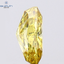 0.11 CT Oval Shape Natural Diamond Orange Yellow Color VS2 Clarity (3.43 MM)