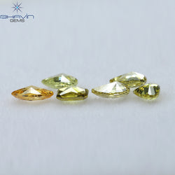 0.89 CT/6 PCS Mix Shape Natural Diamond Mix Color VS2 Clarity (4.90 MM)