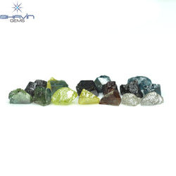 6.44 CT/17 PCS Mix Color Rough Diamond Natural loose Diamond I3 Clarity (4.49 MM)