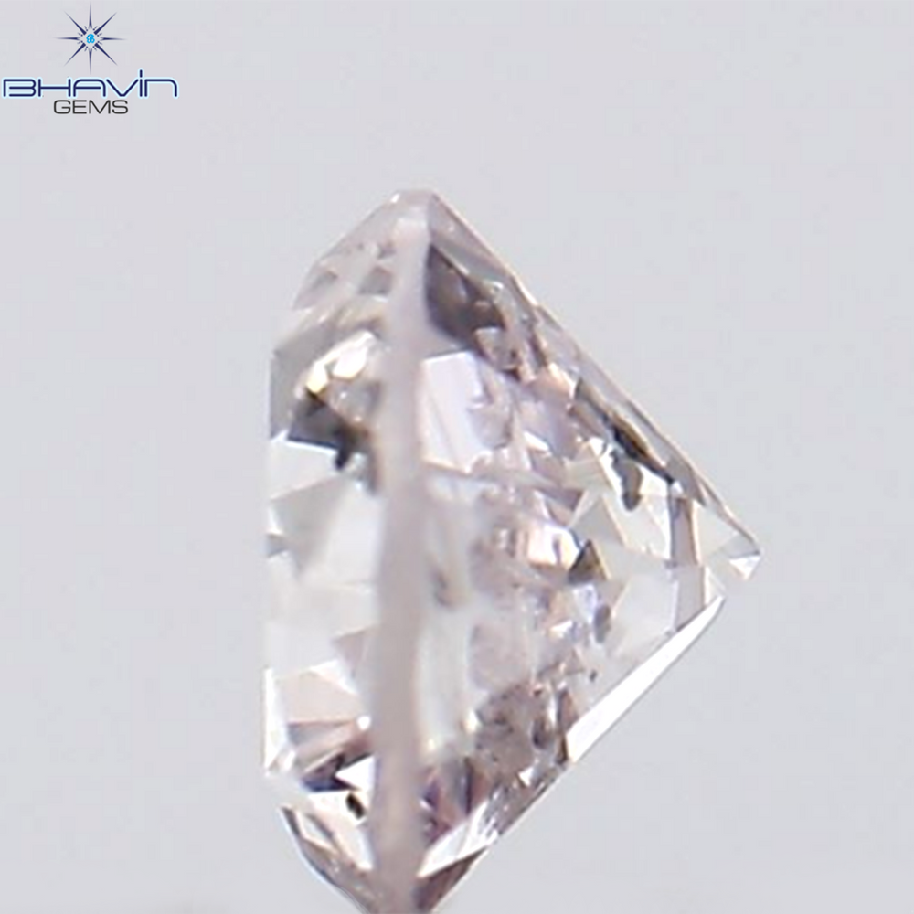 0.15 CT Round Shape Natural Diamond Pink Color SI2 Clarity (3.32 MM)