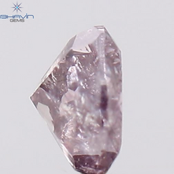 0.23 CT Heart Shape Natural Diamond Pink Color I2 Clarity (4.10 MM)