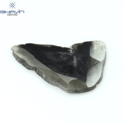 1.75 CT Slice Shape Natural Diamond Salt And Pepper Color I3 Clarity (15.74 MM)