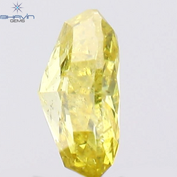 0.20 CT Oval Shape Natural Diamond Yellow Color I1 Clarity (4.25 MM)