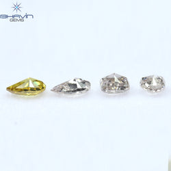 0.60 CT/4 Pcs Mix Shape Natural Diamond Mix Color SI Clarity (4.21 MM)