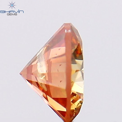 0.17 CT Round Shape Natural Diamond Pink Color SI1 Clarity (3.46 MM)