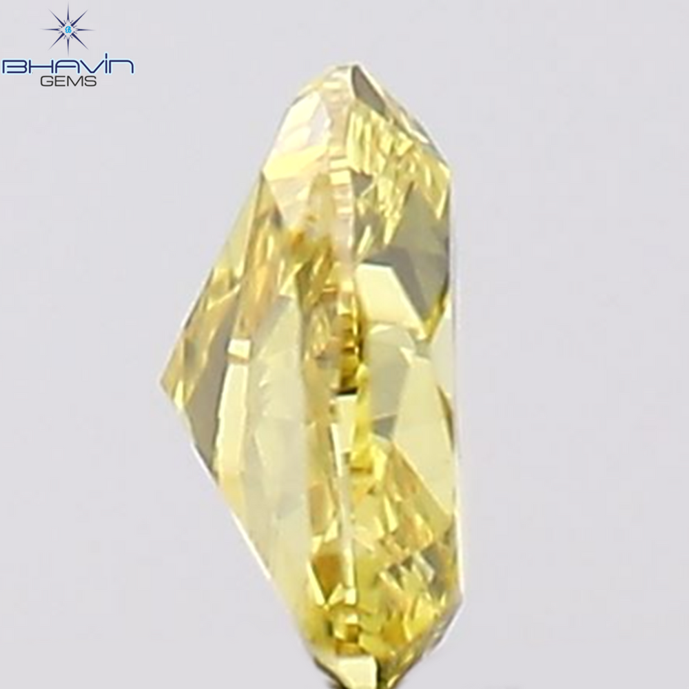 0.07 CT Heart Shape Natural Diamond Yellow Color VS2 Clarity (2.92 MM)