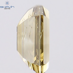 1.51 CT エメラルド シェイプ ナチュラル ダイヤモンド ブラウン カラー SI1 クラリティ (7.30 MM)