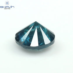 0.71 CT Round Diamond Natural Loose Diamond Blue Color I3 Clarity (5.32 MM)