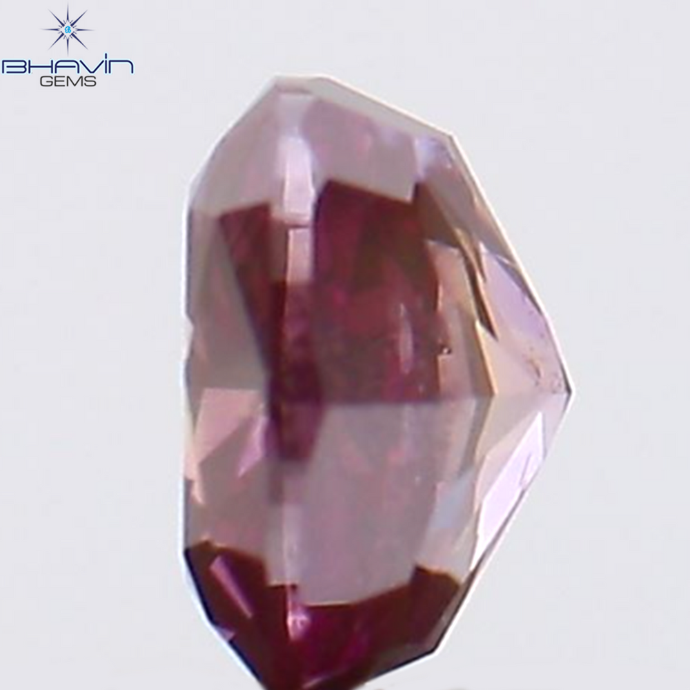 0.24 CT Cushion Shape Natural Diamond Pink Color SI1 Clarity (3.60 MM)
